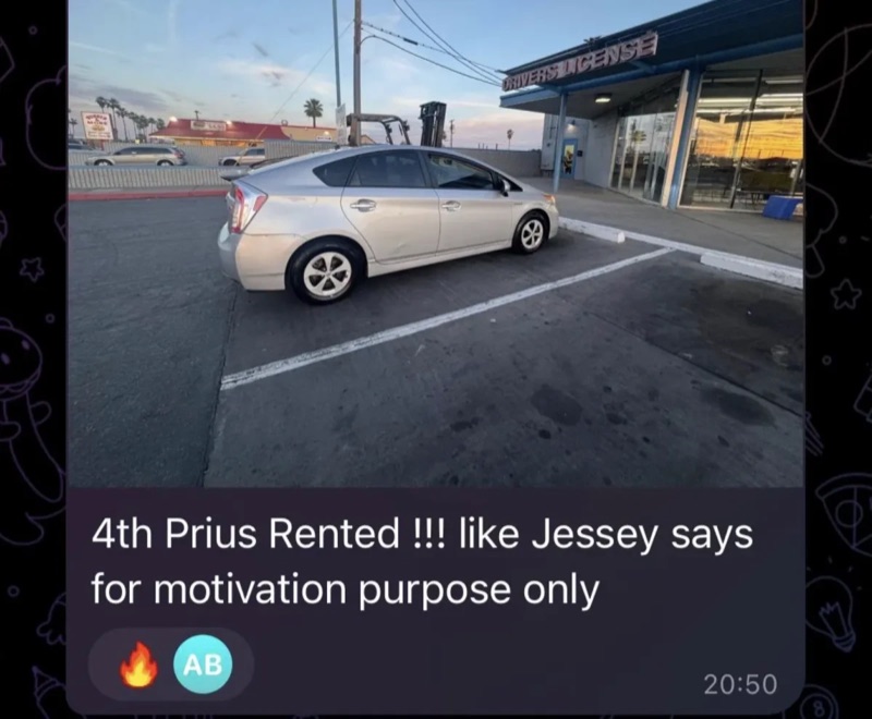 Member's 4th Prius rented